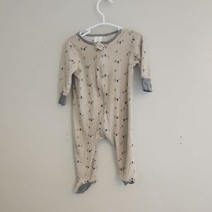 Gerber Cream and Gray Kids Footie